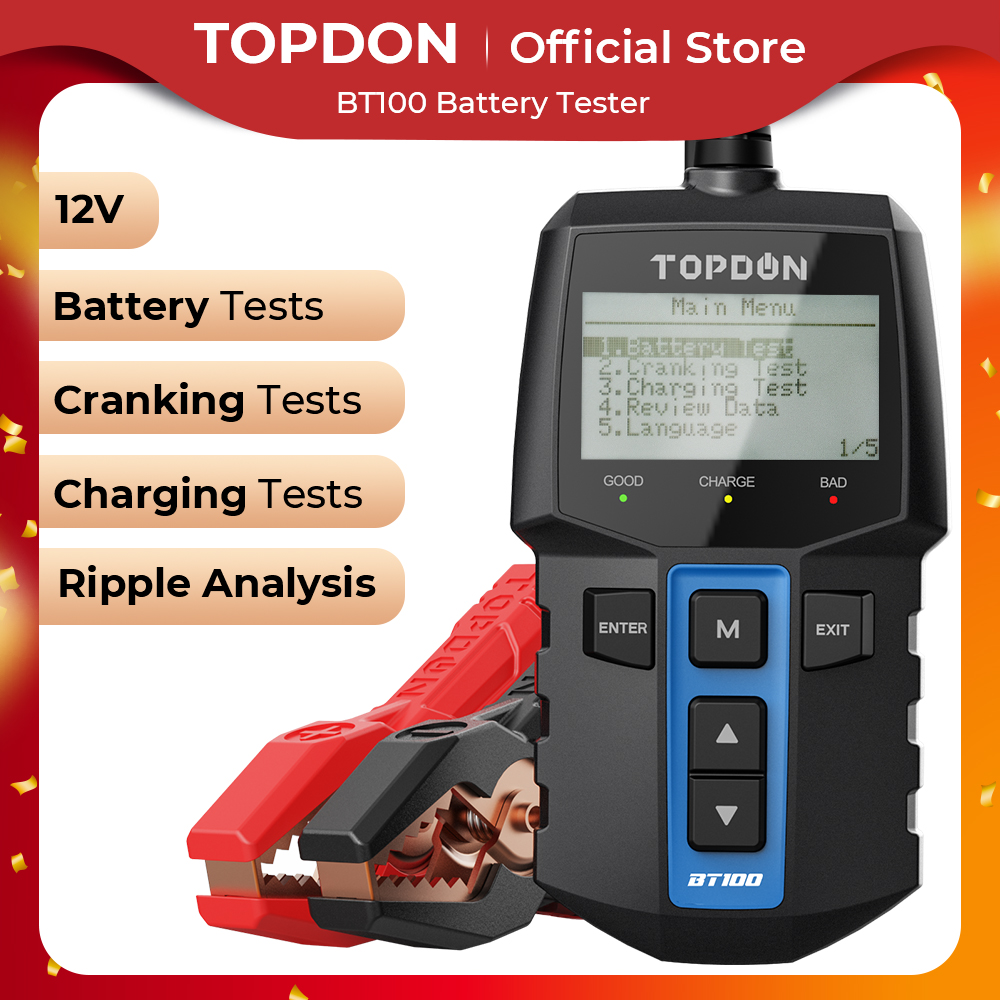 Topdon Tc001 Thermal Camera - TOPDON BT100 12V probador de batería