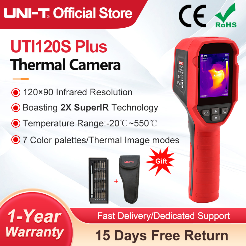 Nf 521 Thermal Imaging Camera - Cámara termográfica UNI-T UTI120S+ de 120×90