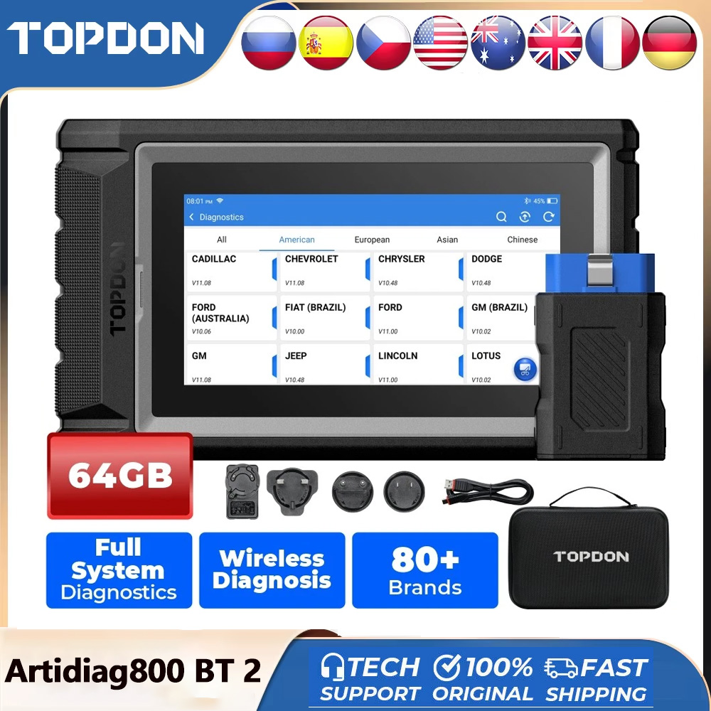 Topdon Tc001 Thermal Camera - TOPDON ArtiDiag800 BT 2 Herramienta de